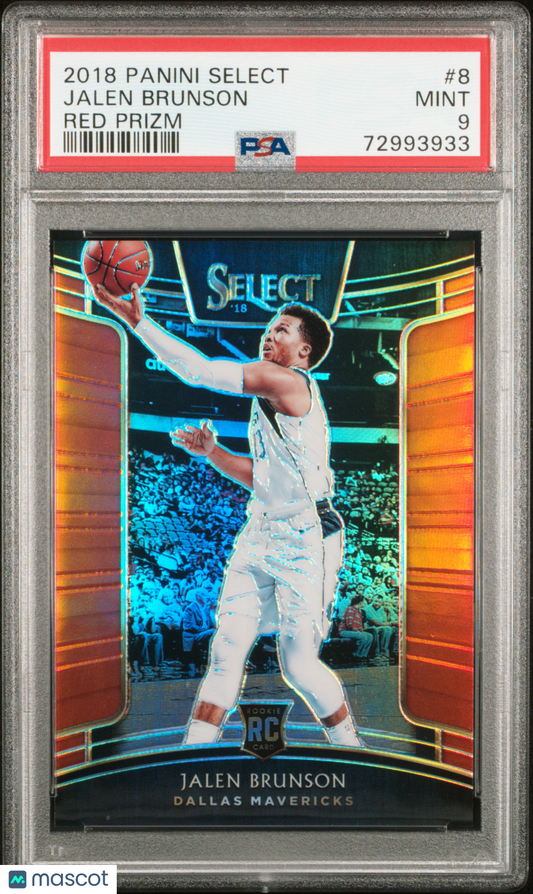2018-19 Select Jalen Brunson Red Rookie /199 PSA 9