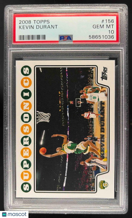 2008-09 Topps Kevin Durant #156 SuperSonics PSA 10