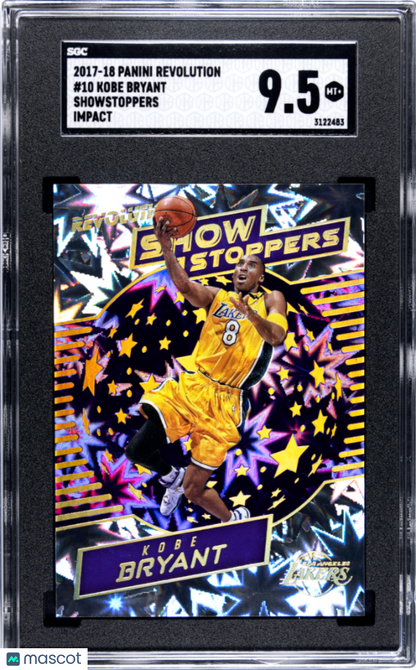 2017-18 Panini Revolution Kobe Bryant #18 Showtoppers Impact SGC 9.5