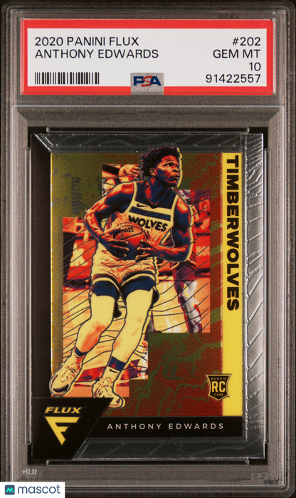 2020-21 Flux Anthony Edwards Rookie PSA 10