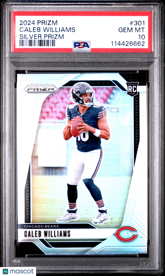 2024 Prizm Silver Caleb Williams Silver Rookie PSA 10