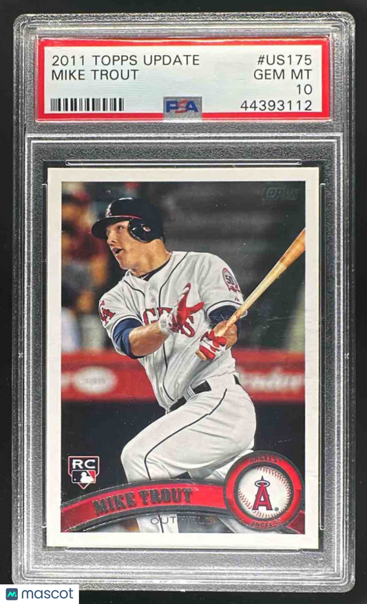 2011 Topps Update Mike Trout #US175 RC Angels PSA 10