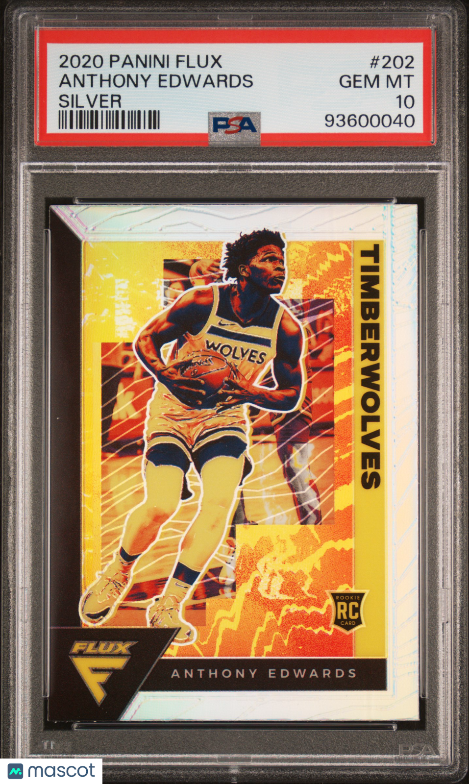 2020-21 Flux Anthony Edwards Silver Rookie PSA 10