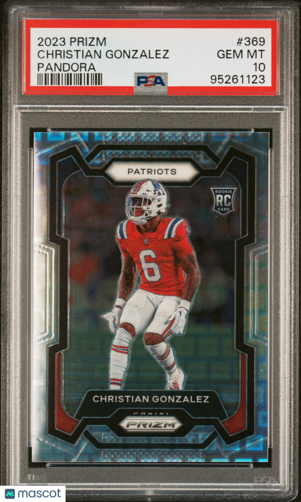 2023 Panini Prizm Christian Gonzalez #369 Pandora PSA