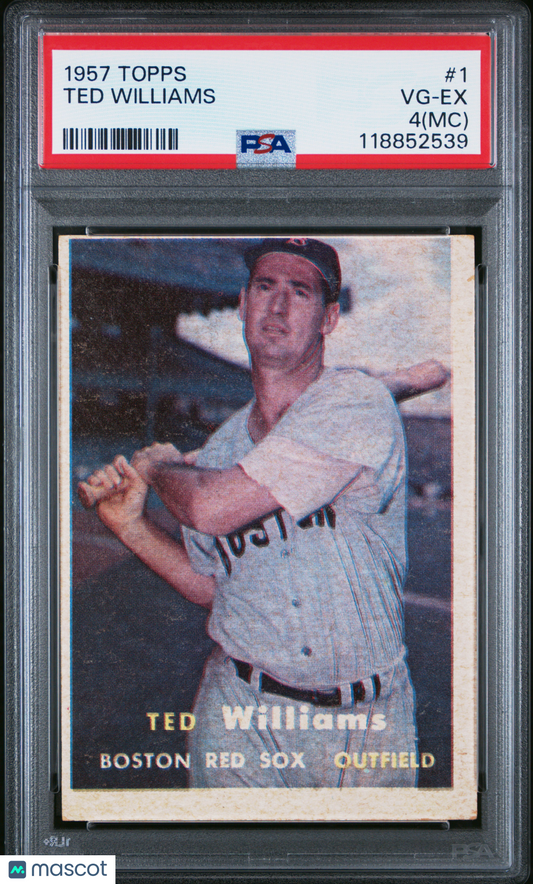 1957 Topps Ted Williams PSA 4(MC)