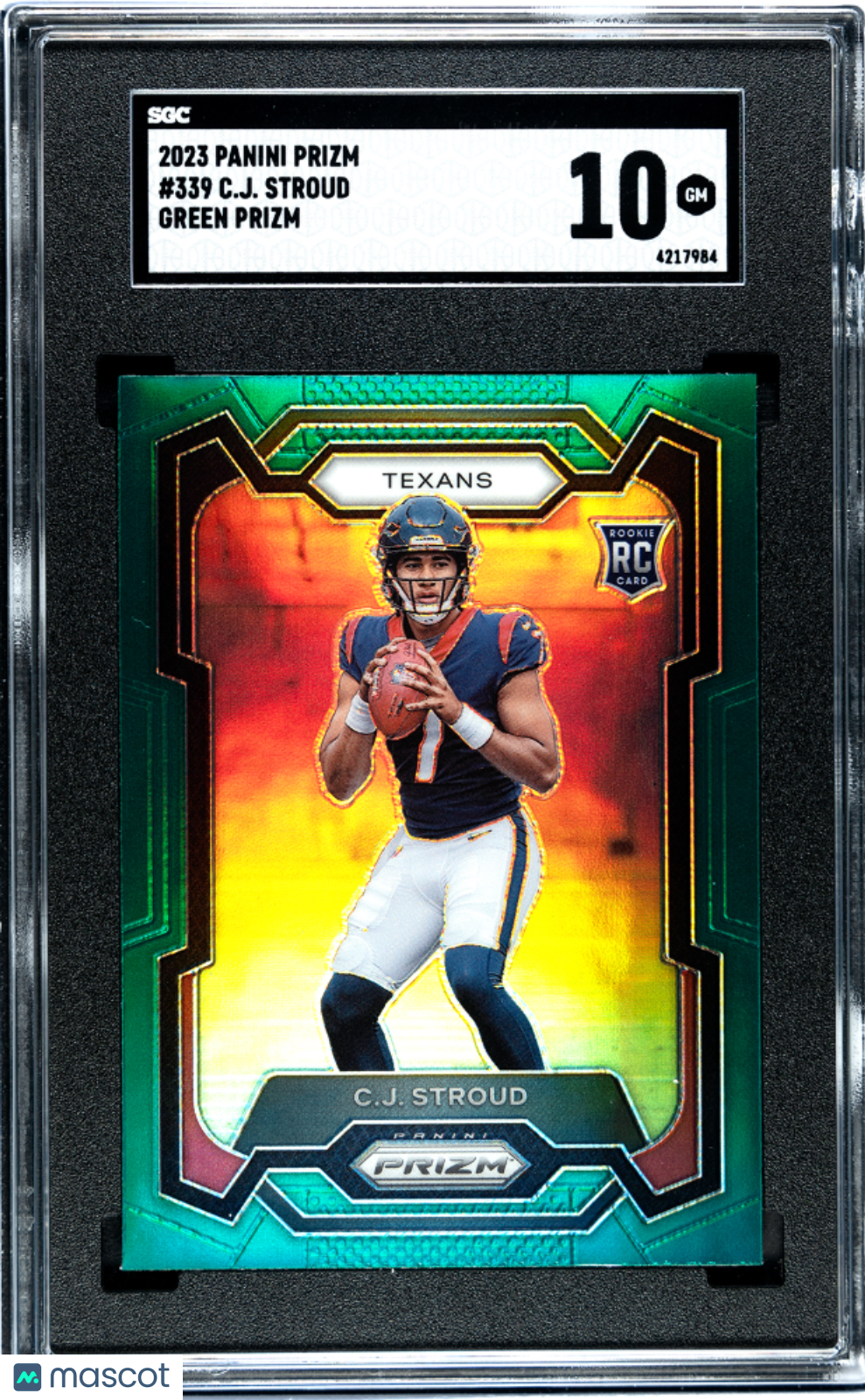 2023 Prizm CJ Stroud Green Rookie SGC 10