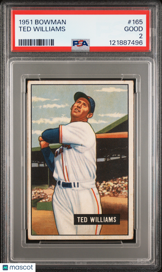 1951 Bowman Ted Williams #165 PSA 2