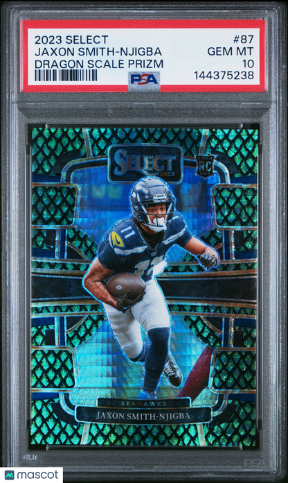 2023 Select Jaxon Smith-Njigba Dragon Scale Rookie /70 PSA 10