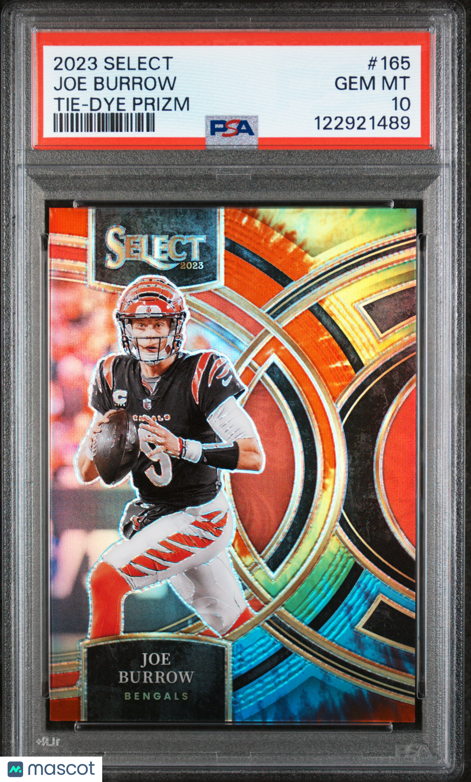 2024 Panini Select Joe Burrow #165 Premier Tie-Dye Prizm /25 PSA 10