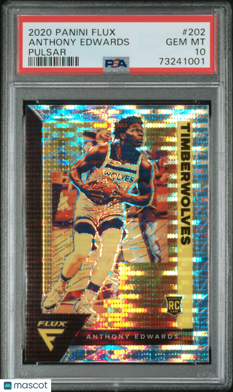 2020-21 Flux Anthony Edwards Pulsar Rookie PSA 10