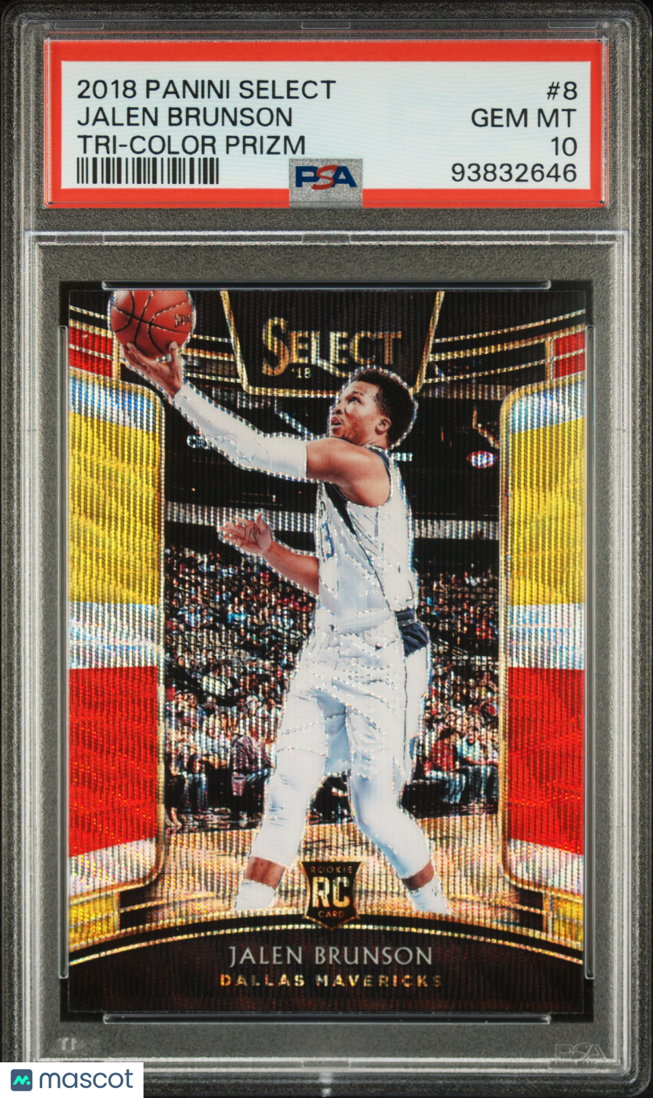 2018-19 Select Jalen Brunson Tri Color Rookie PSA 10