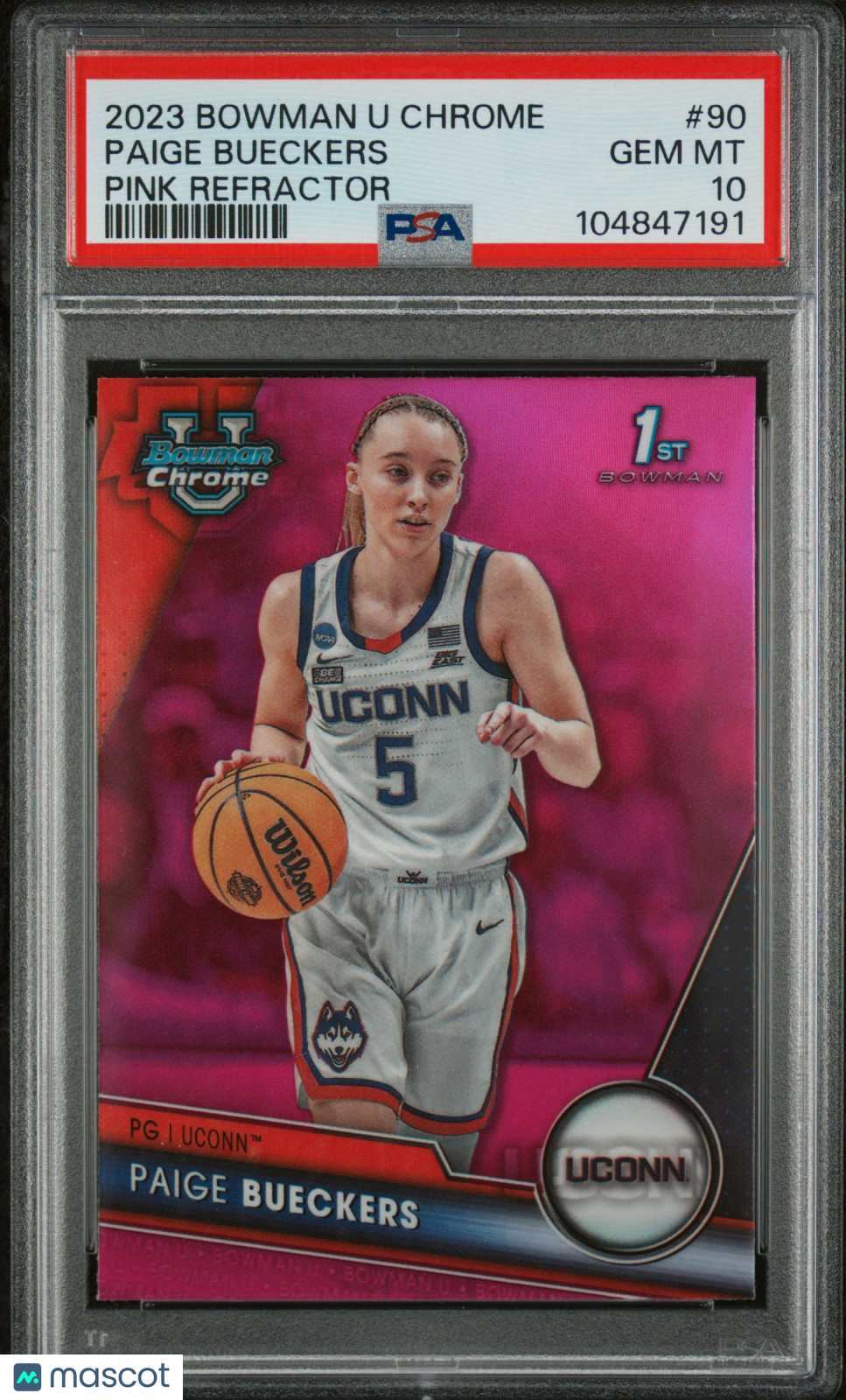 2023-24 Bowman U Chrome Paige Bueckers Pink 1st PSA 10