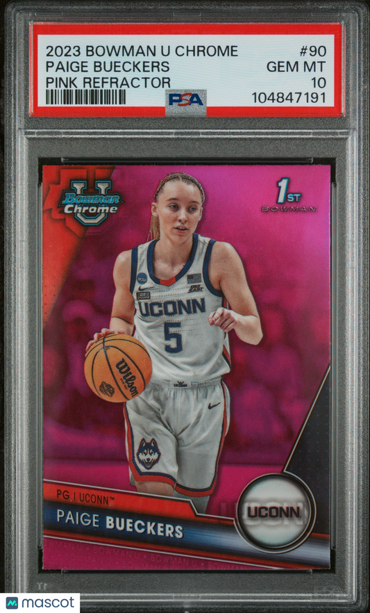 2023-24 Bowman U Chrome Paige Bueckers Pink 1st PSA 10