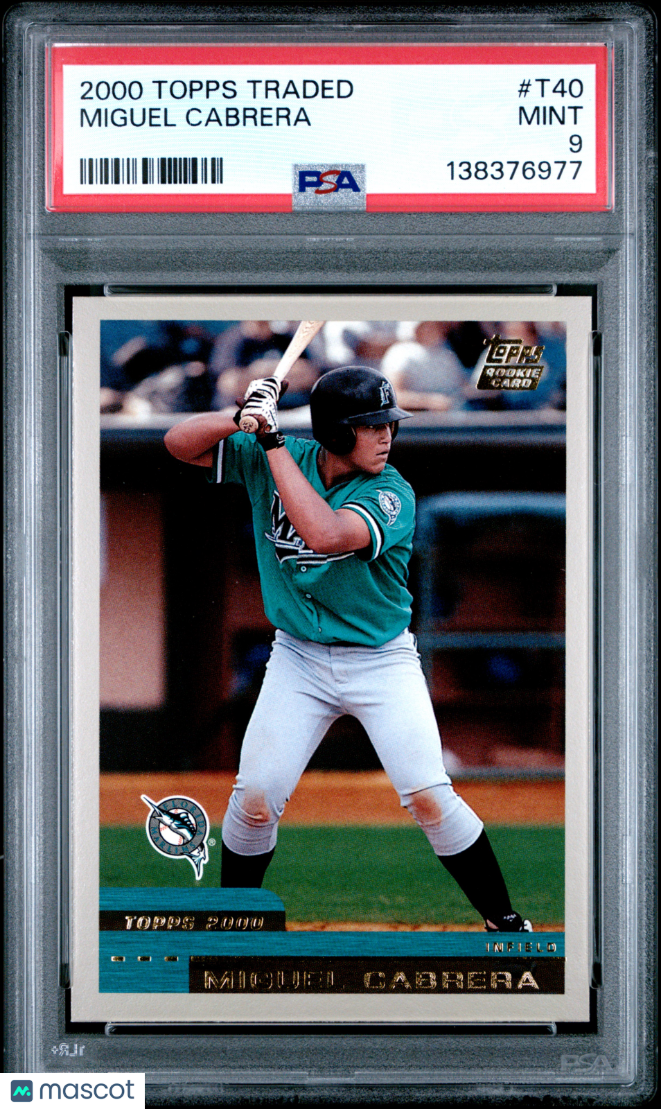 2000 Topps Traded Miguel Cabrera Rookie PSA 9