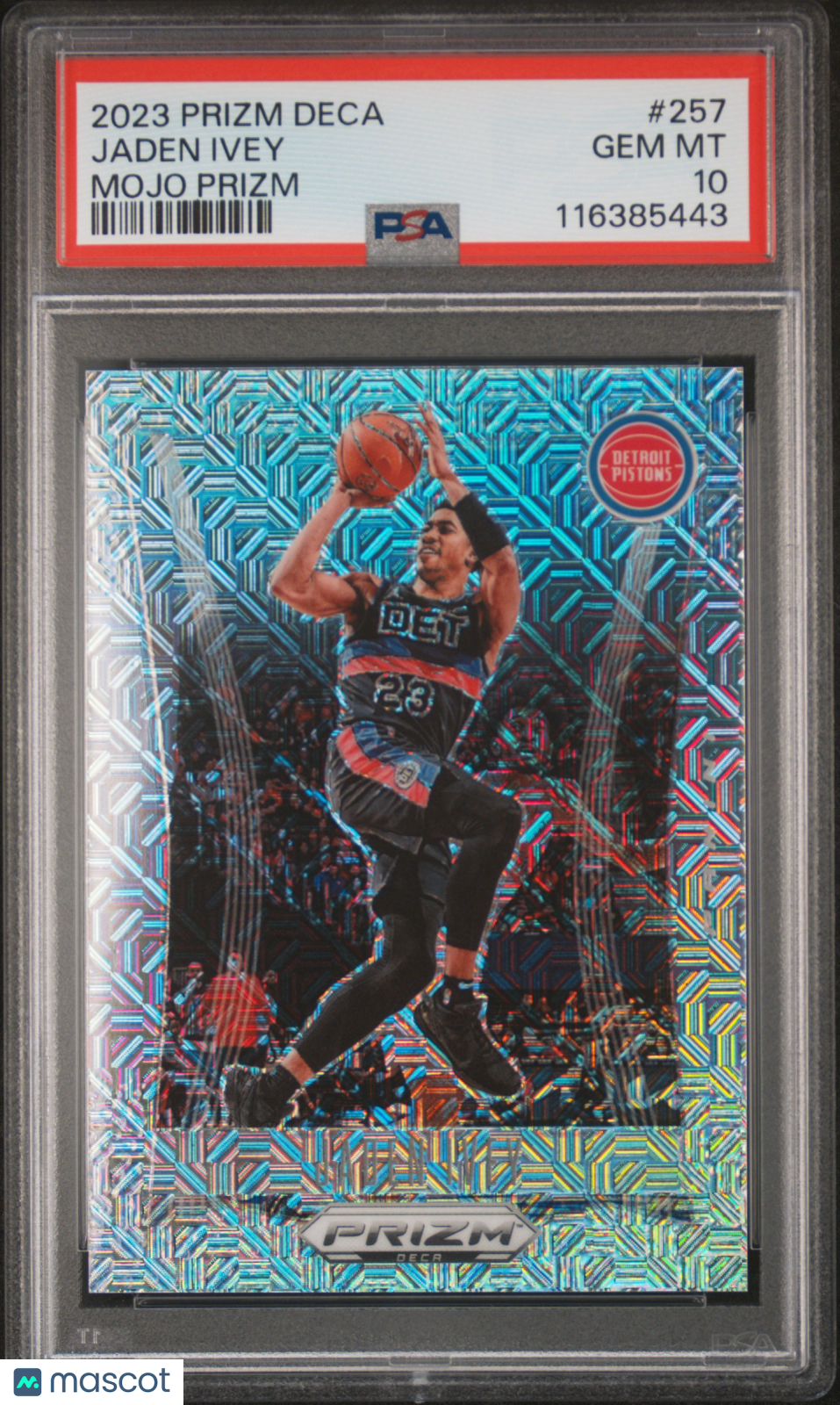 2023-24 Prizm Deca Jaden Ivey Mojo /25 PSA 10