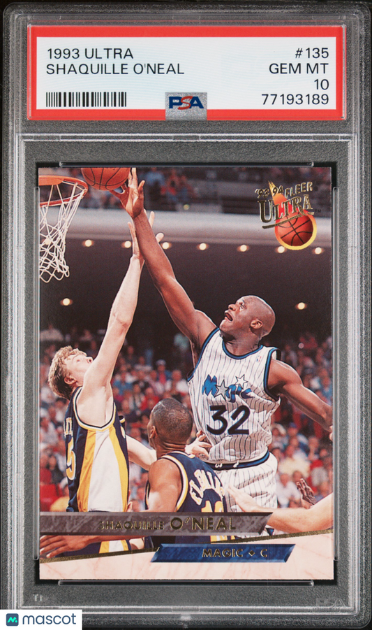 1993-94 Fleer Shaquille O'Neal #16 NBA Superstars Magic PSA 10