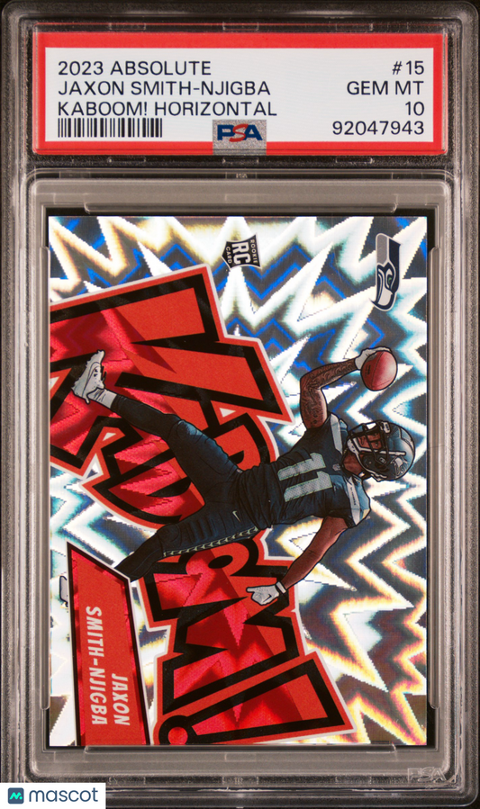 2023 Absolute Jaxon Smith-Njigba Kaboom PSA 10 RC
