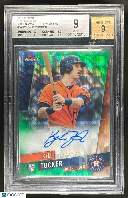 2019 Topps Finest Kyle Tucker #FA-KT Auto RC BGS 9