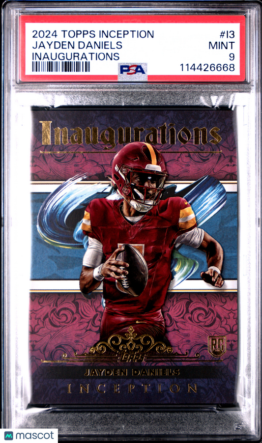 2024 Topps Inception Jayden Daniels Inagigurations Rookie PSA 9 Case Hit
