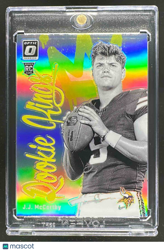 2024 Panini Donruss Optic J.J. McCarthy #19 Rookie Kings RC Vikings