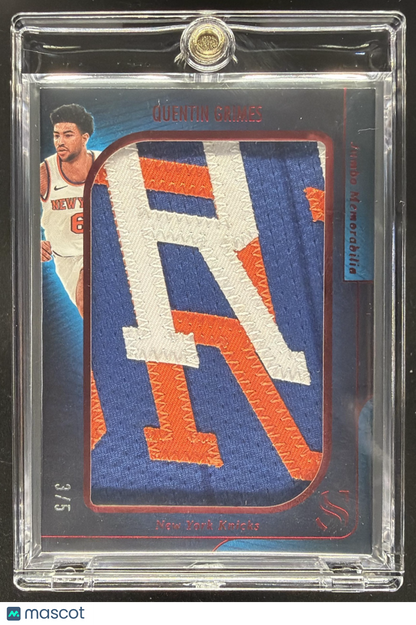 2023-24 Panini Immaculate Quentin Grimes #IPA-GRM Patch Auto 3/99 MEM