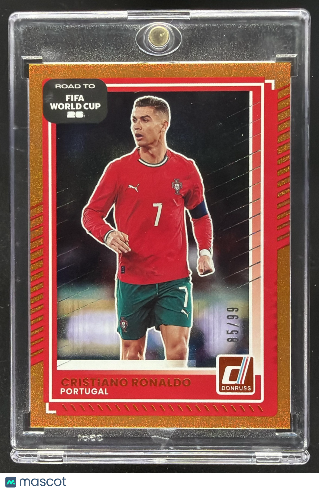 2025 Panini Donruss Road to FIFA World Cup 26' Cristiano Ronaldo #91 Orange /99