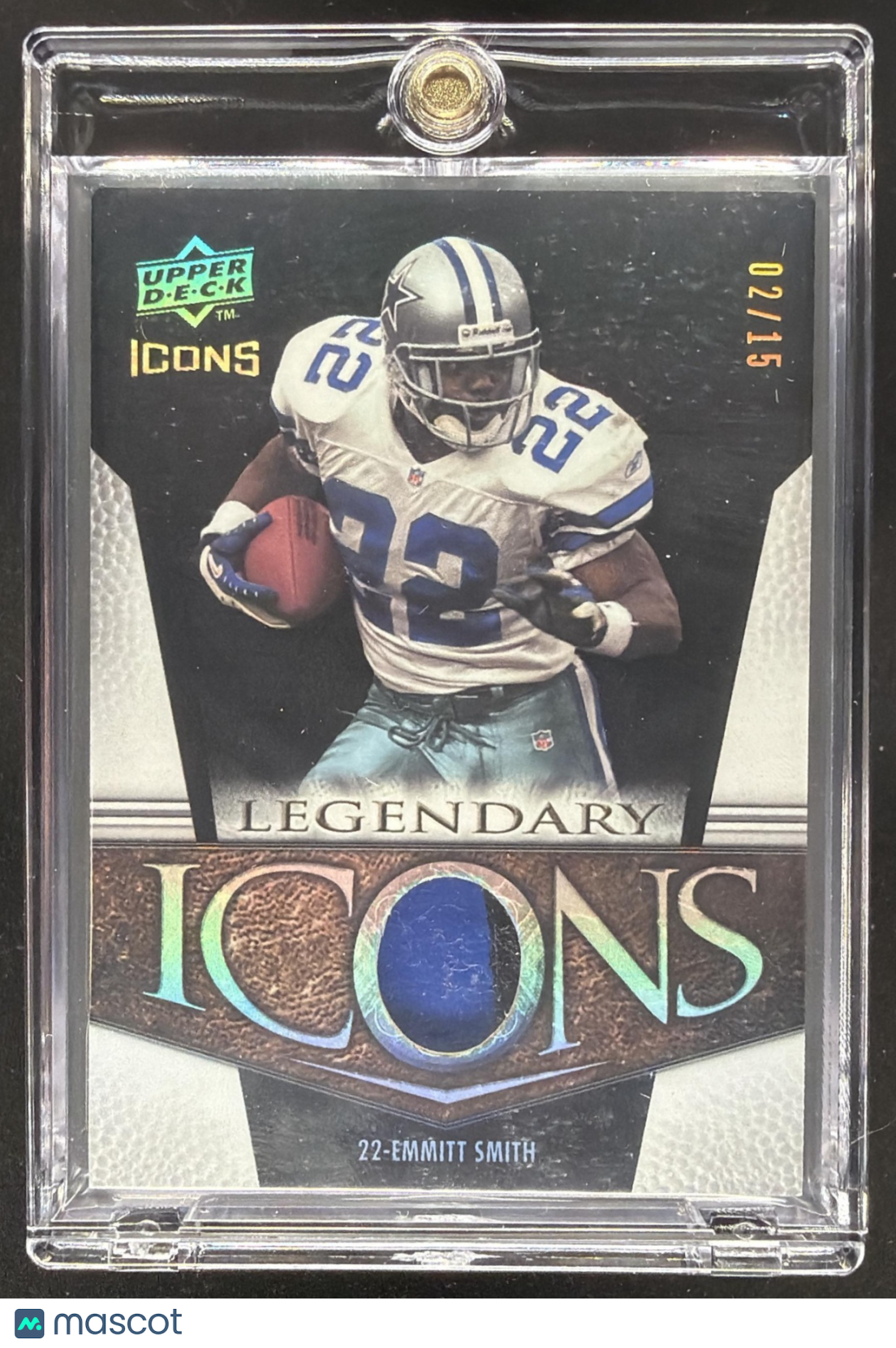 2008 Upper Deck Icons Emmitt Smith #LI7 Legendary Jersey Patch /15