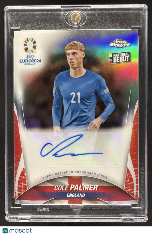 2024-25 Topps Chrome Sapphire Edition UEFA Euro Cole Palmer #CA-CP Auto