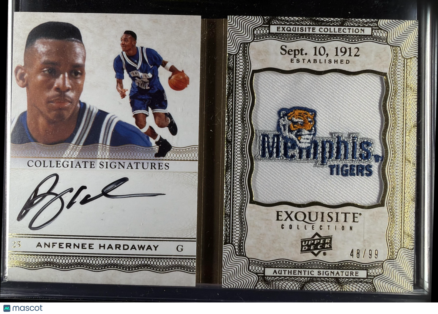 2012-13 Upper Deck Exquisite Black Anfernee Hardaway #CS-AH Booklet Auto /99