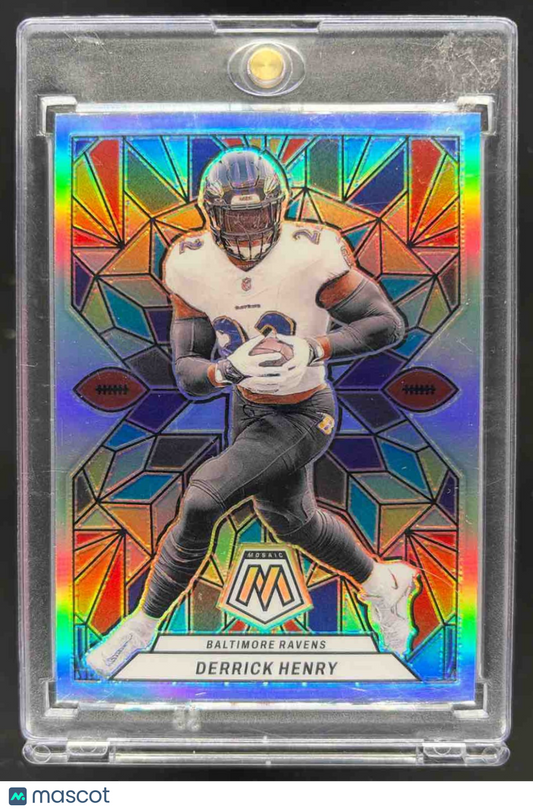 2024 Panini Mosaic Derrick Henry #SG-13 Stained Glass Ravens