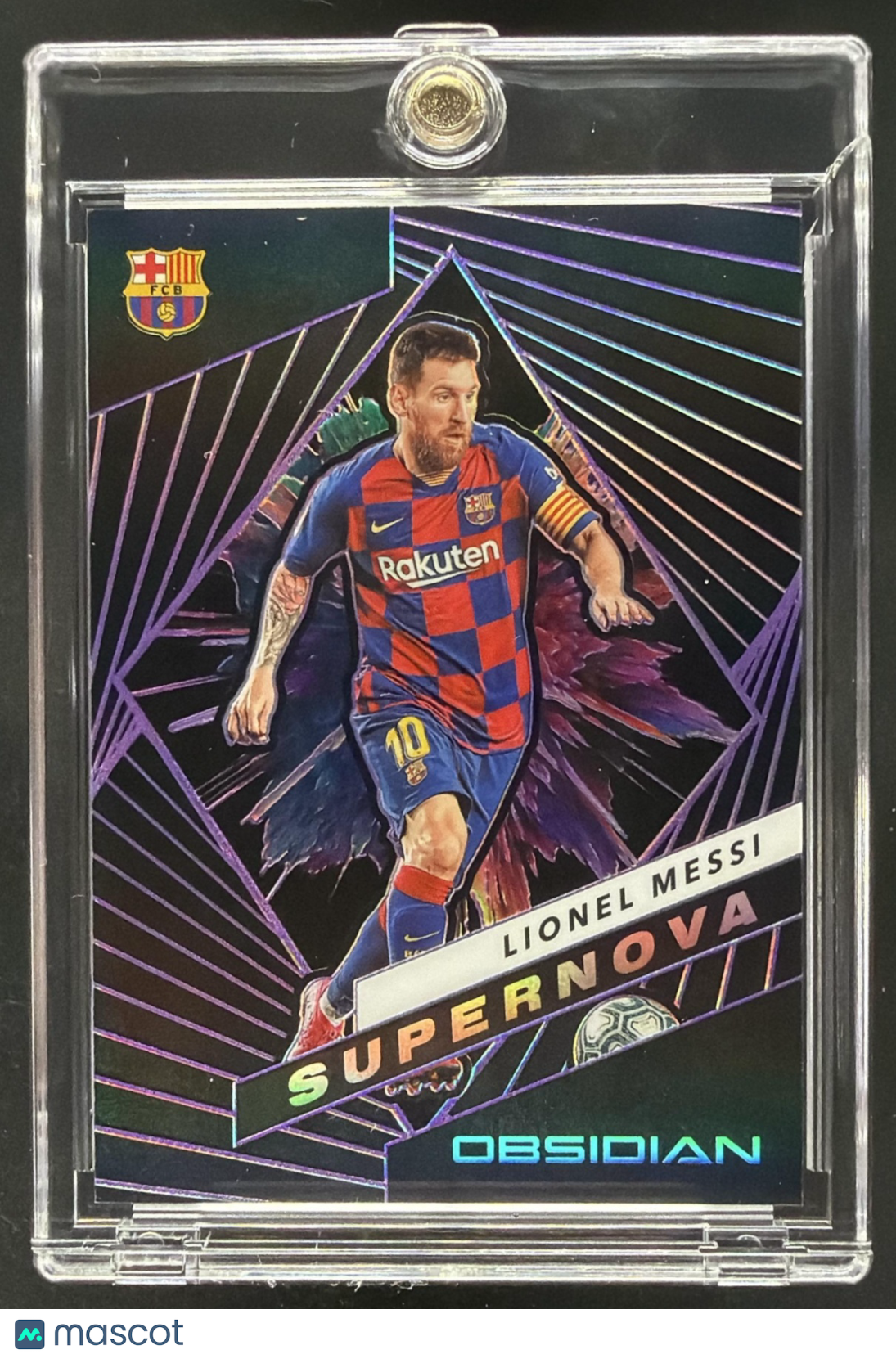2019-20 Obsidian Lionel Messi Supernova Purple /65