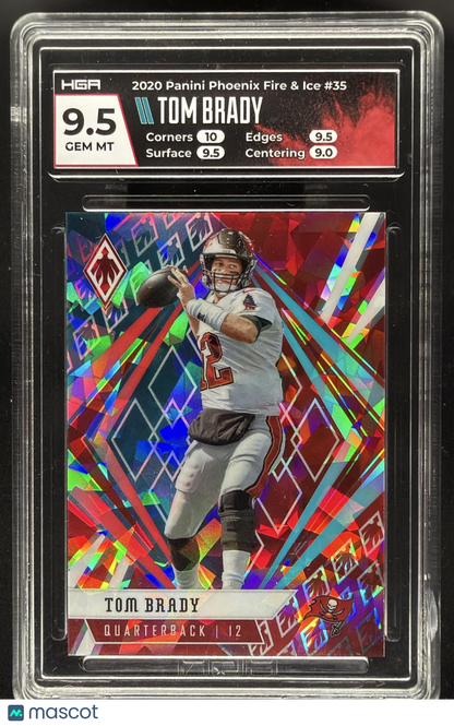 2020 Panini Phoenix Tom Brady #35 Fire & Ice 48/50 HGA 9.5