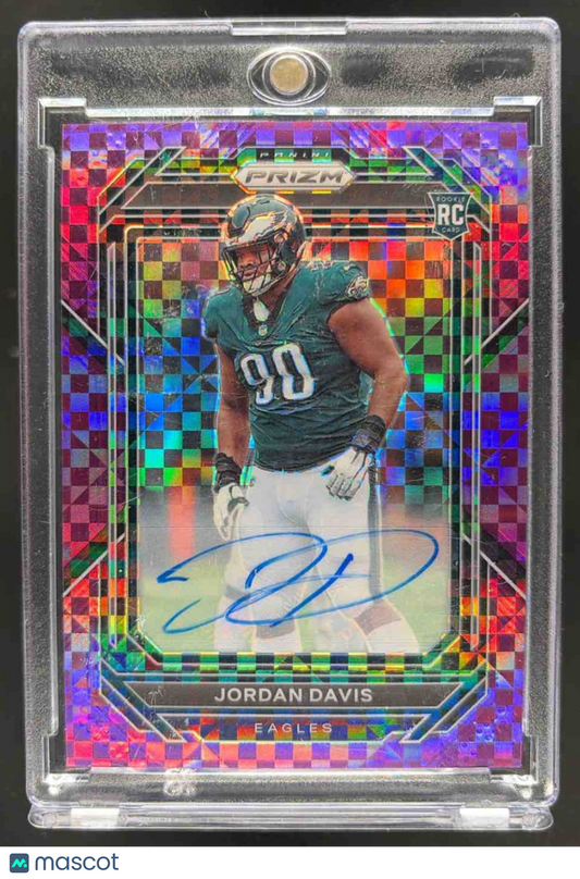 2022 Panini Prizm Jordan Davis #371 Rookie Auto Purple Power 39/49 RC Eagles