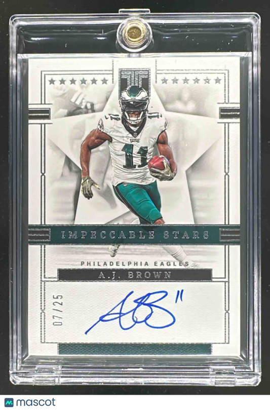 2023 Panini Impeccable A.J. Brown #13 Stars Signatures 7/25 Auto Eagles