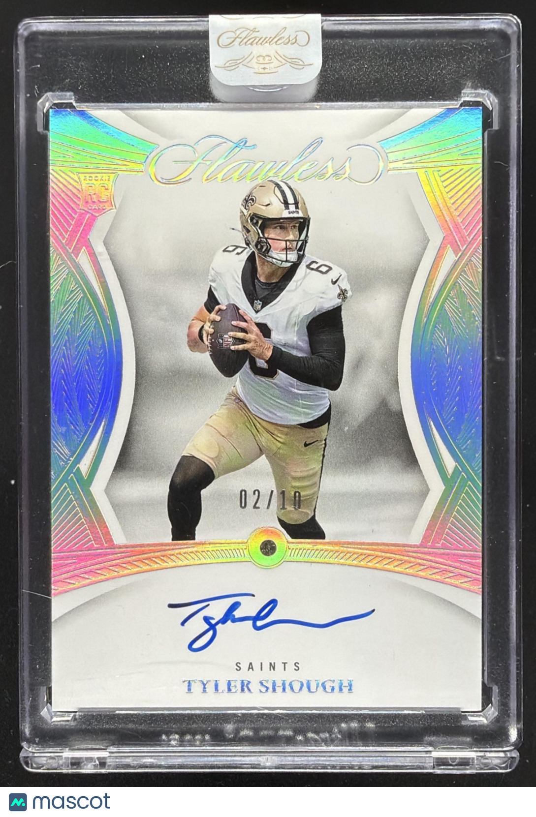 2025 Panini Flawless Tyler Shough #5 Rookie Gems Signatures Diamond 2/10 RC Auto