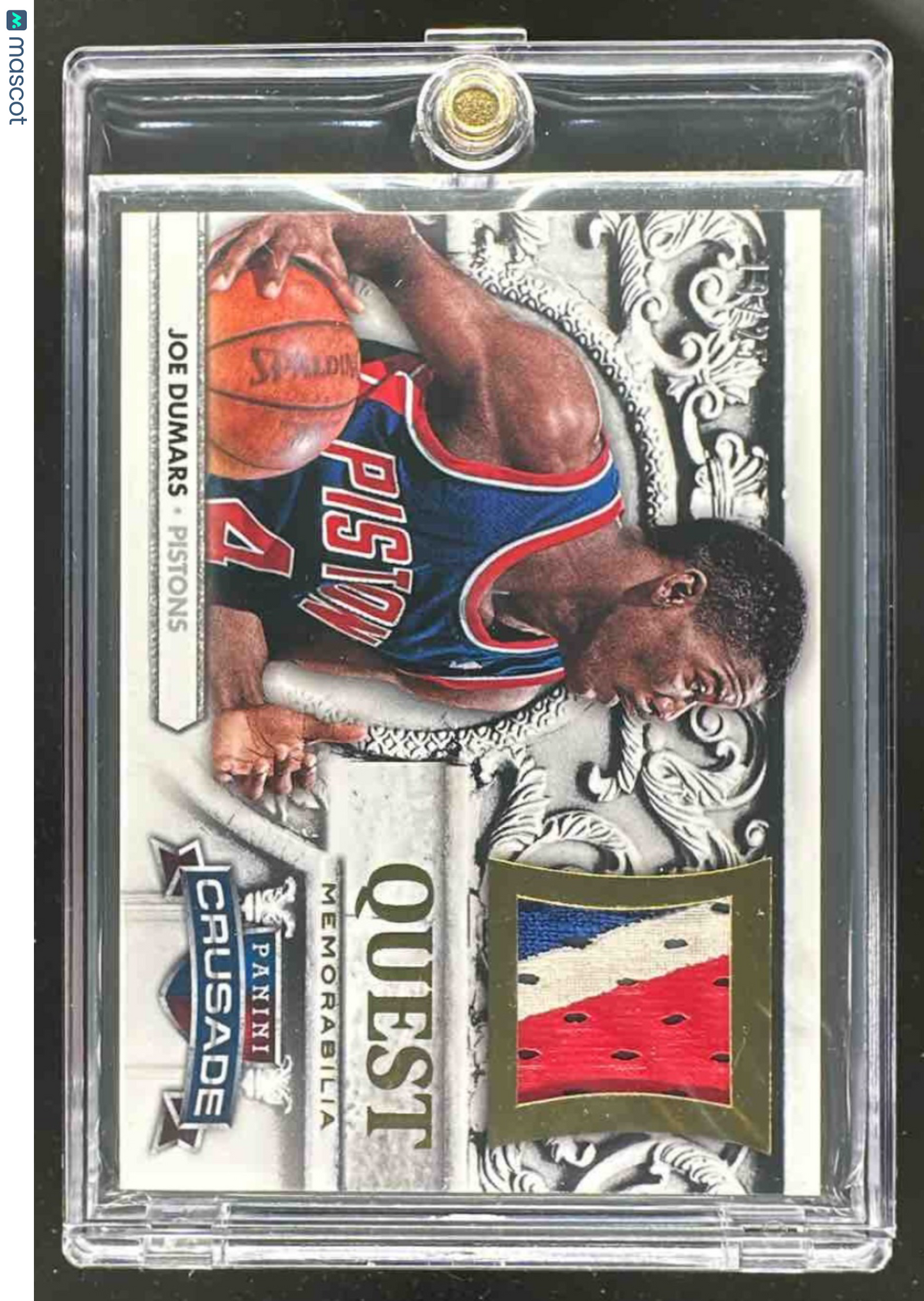 2013-14 Panini Crusade Joe Dumars #71 Quest Memorabilia /99 Pistons
