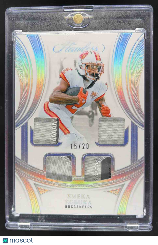 2025 Panini Flawless Emeka Egubka Rookie Quad Patch /20