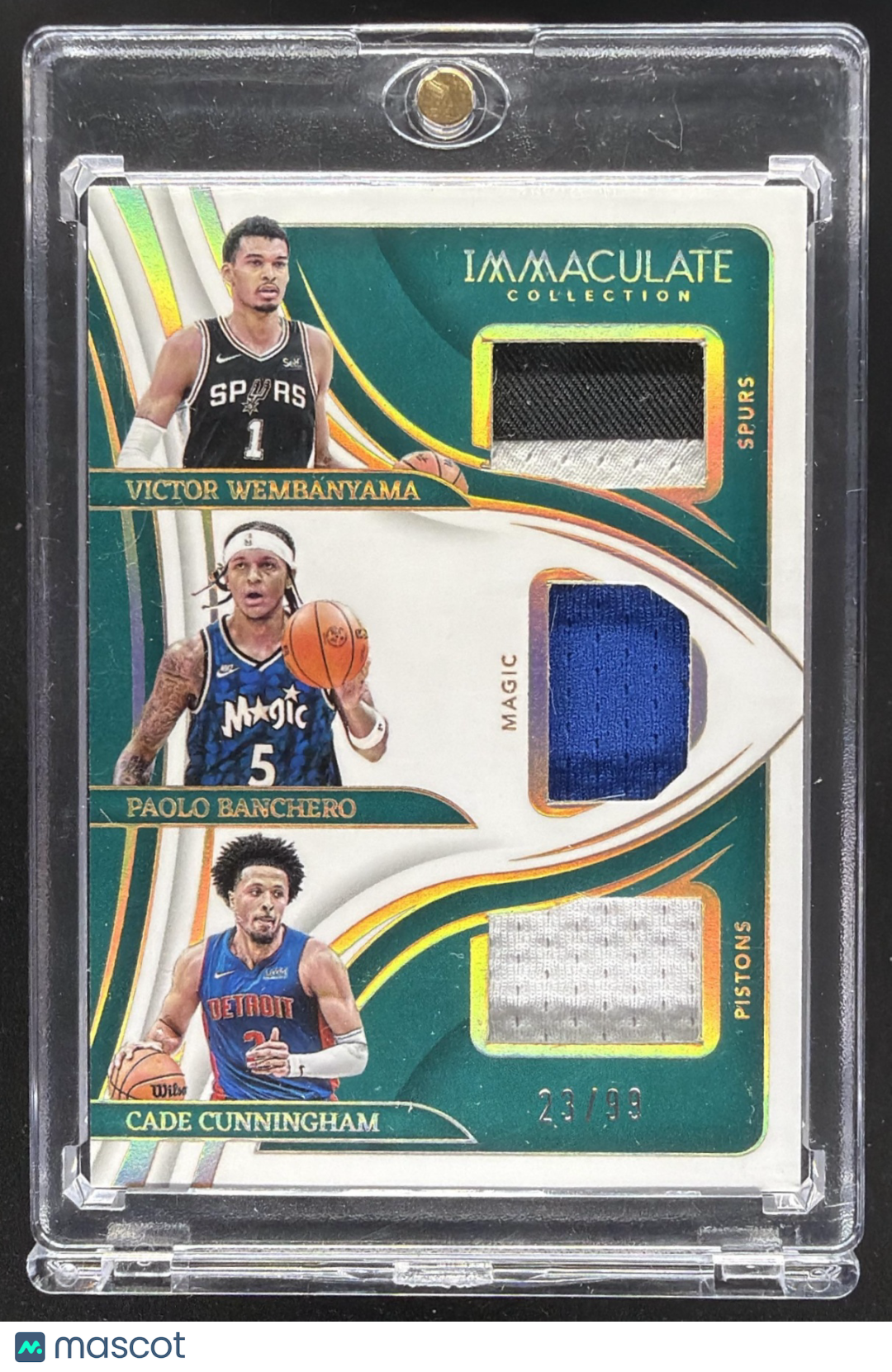 2023-24 Panini Immaculate Wembanyama RC Banchero Cunningham Patch /99