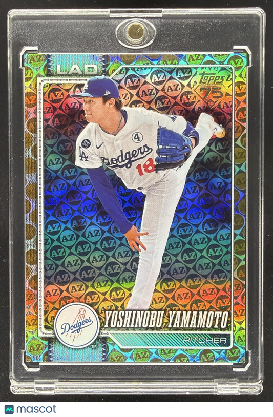 2026 Topps Series 1 Yoshinobu Yamamoto #90 Gold Sandglitter 27/50