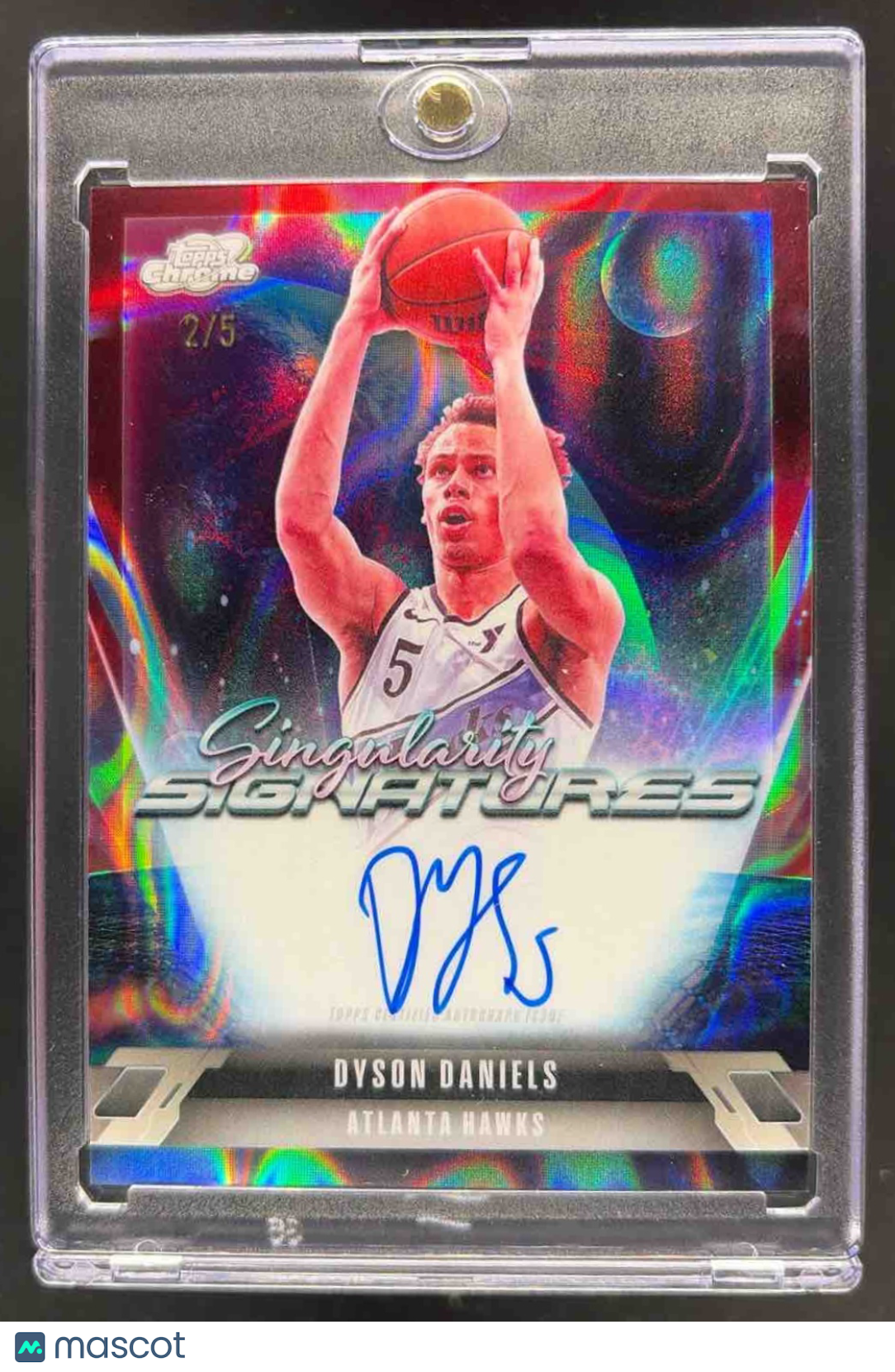 2025 Topps Cosmic Chrome Dyson Daniels #SS-DDA Singularity Signatures Red Flare Refractor /5 Auto