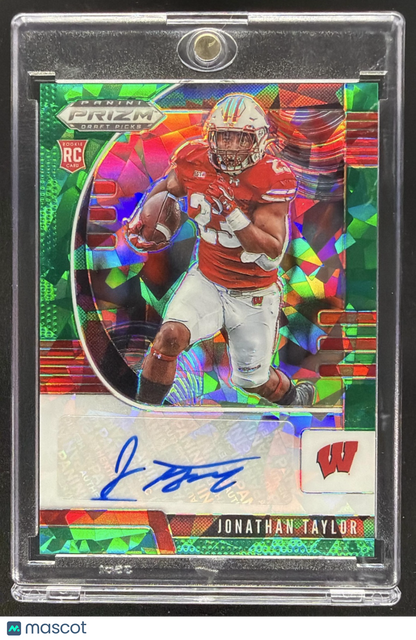 2020 Prizm DP Jonathan Taylor Green Ice Rookie Auto /18
