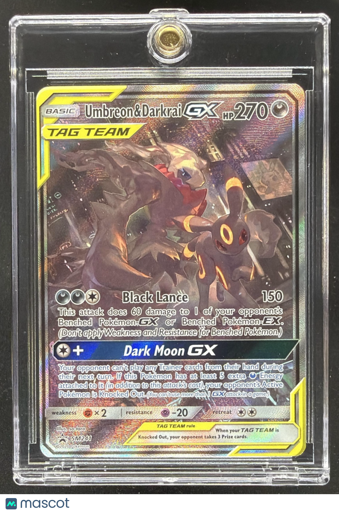 2020 Pokemon Sm Black Star Darkrai Umbreon Sm241