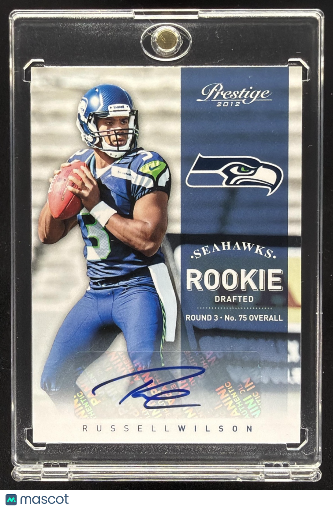 2012 Panini Prestige Russell Wilson #238 Rookie Auto /499 RC