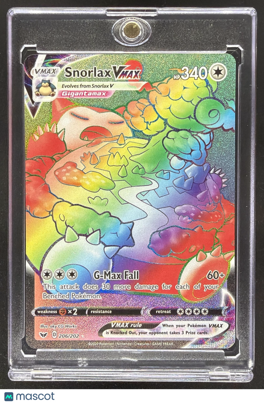 2020 Pokemon Sword & Shield Snorlax VMAX #206/202