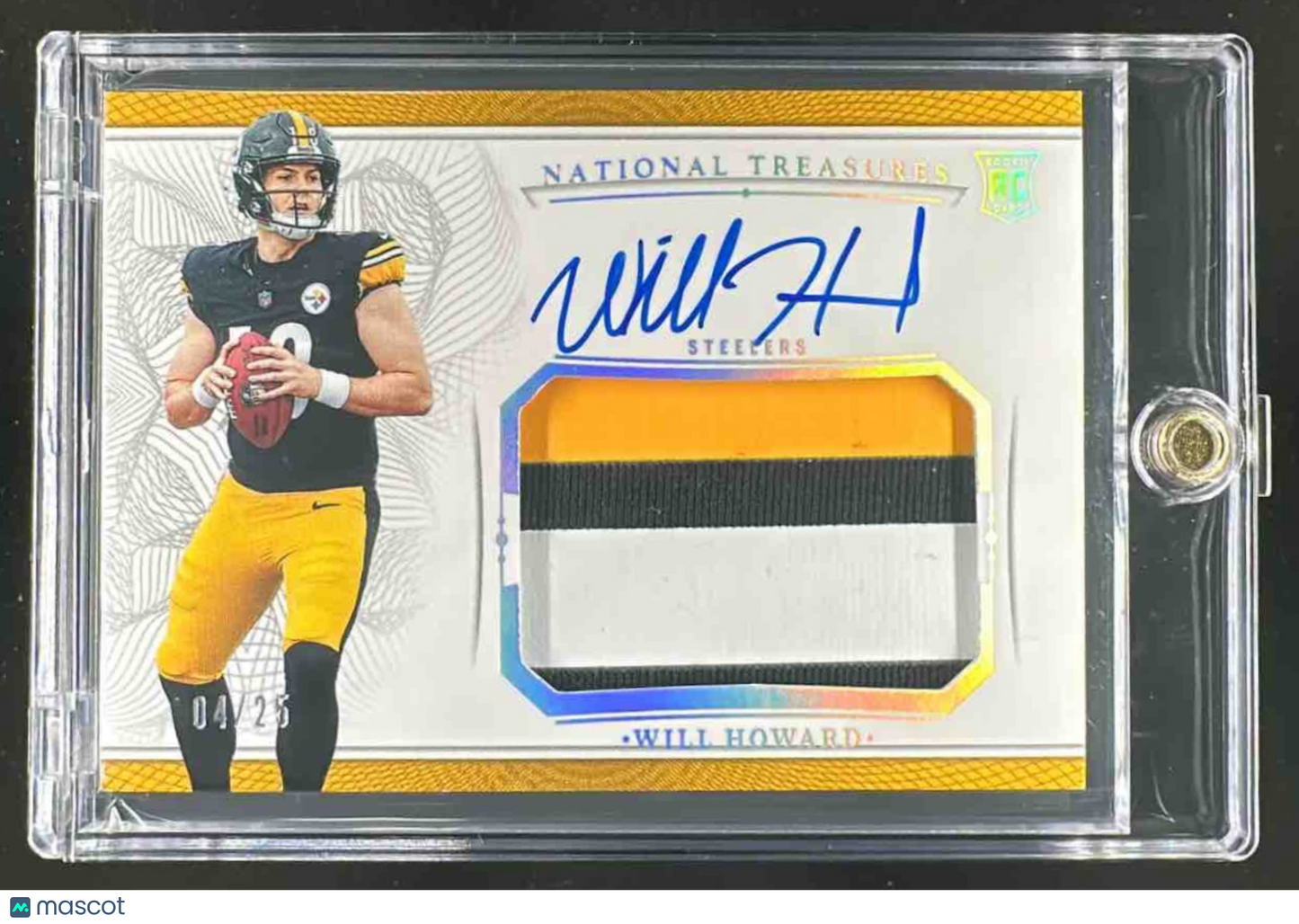 2025 National Treasures Will Howard Crossover Rookie Patch Auto /25