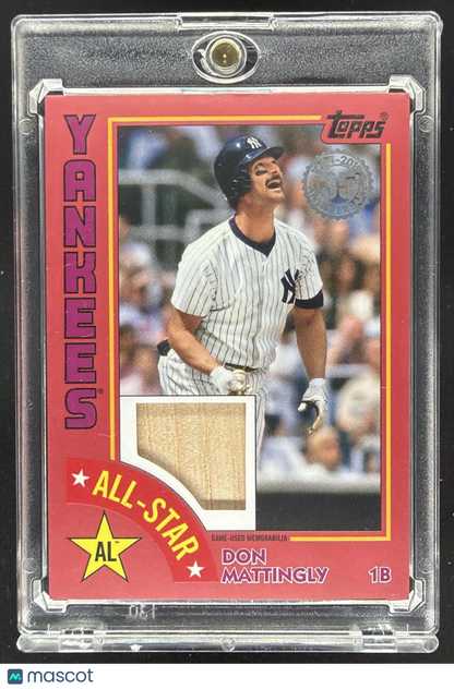 2019 Topps Don Mattingly #ASR-DT 1984 Baseball All-Stars Relics Red 12/25 MEM