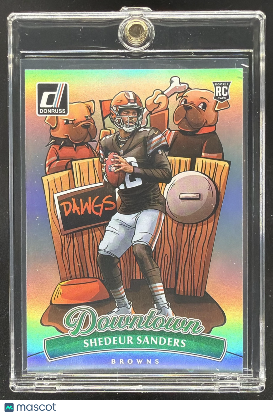 2025 Panini Donruss Shedeur Sanders #17 Rookie Downtown Case Hit