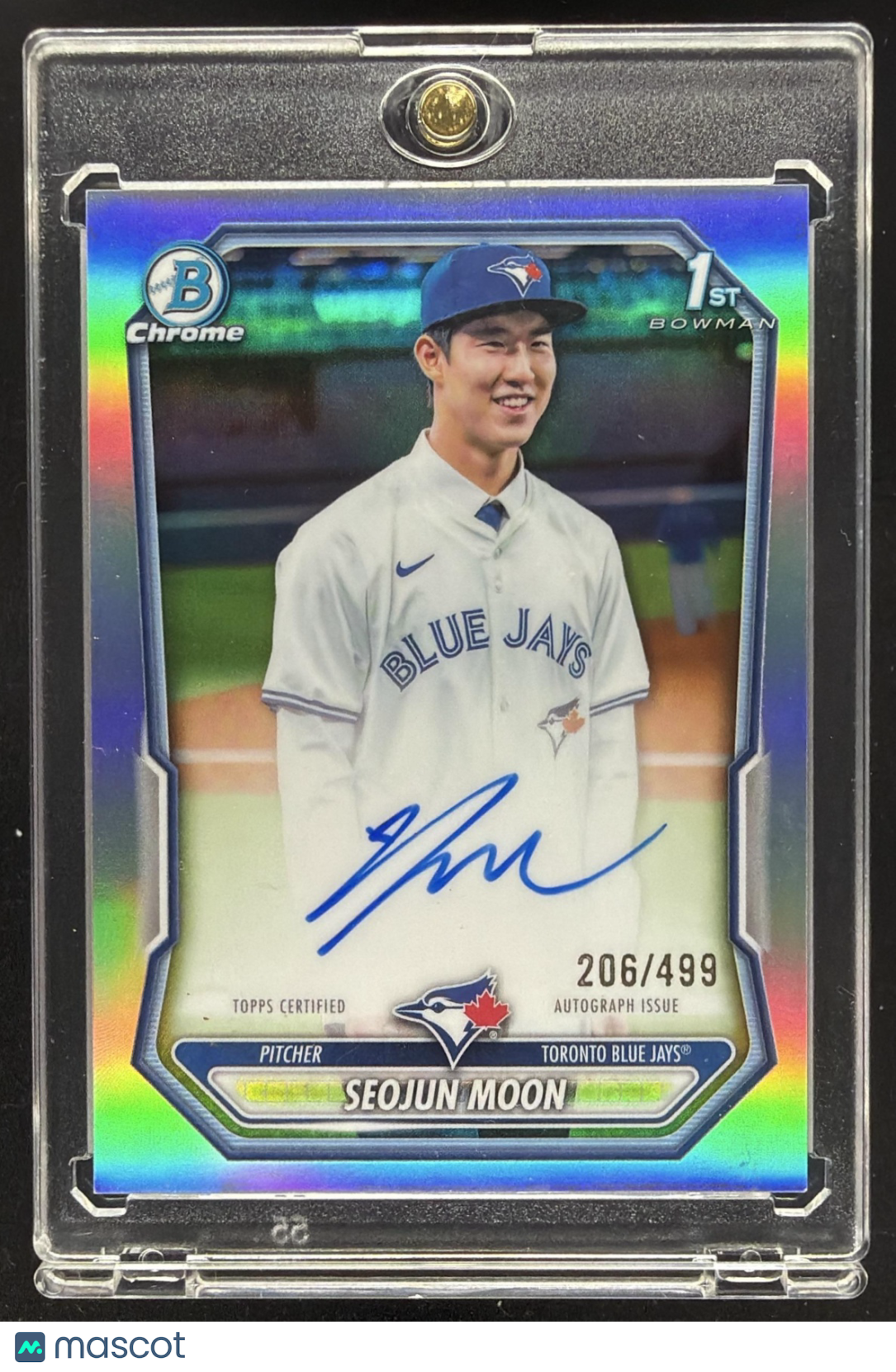 2026 Bowman Seojun Moon #CPA-MS Chrome Auto Refractor 206/499 1st Prospect