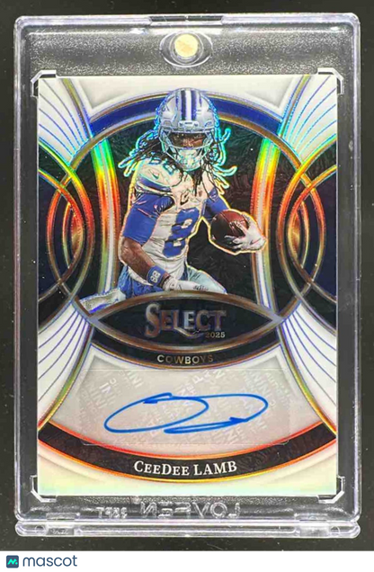 2025 Panini Select CeeDee Lamb White /35 Auto