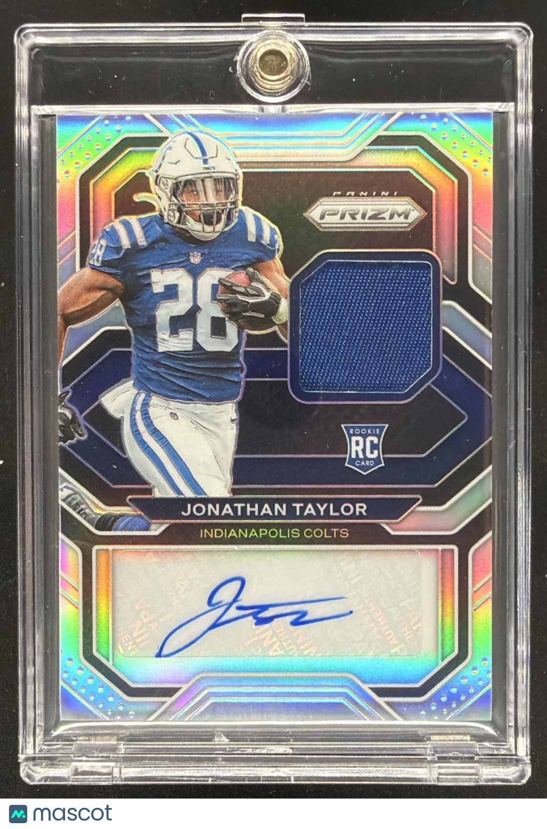 2020 Panini Prizm Jonathan Taylor #4 Rookie Patch Auto /99 RC